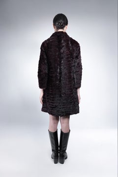 Piel de visón morada muy elegante