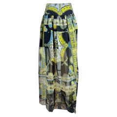 Emilio Pucci Peter Dundas Spring 2012 Look 2 Maxi printed organza skirt