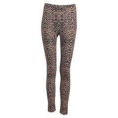 Leggings in maglia con stampa leopardata Alaïa Primavera 2021