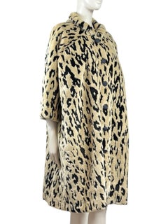 Balenciaga Demna Gvasalia Fall 2017 faux fur leopard coat