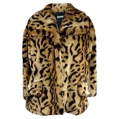 Miu Miu 2013 Cropped faux fur leopard jacket