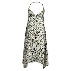 Roberto Cavalli Spring 1999 Leopard print jersey dress