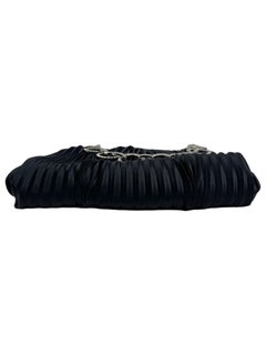 Valentino Garavani Black pleated silk shoulder bag