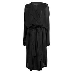 Gucci Frida Giannini Fall 2013 Black silk crepe trench coat