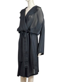 Gucci Frida Giannini Fall 2013 Black silk crepe trench coat