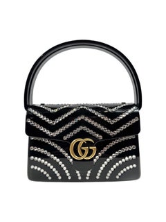 Gucci Marmont clutch resin and rhinestones