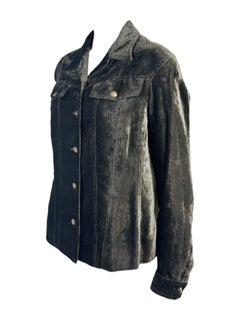 Christian Dior John Galliano Fall 2000 Brown corduroy jacket