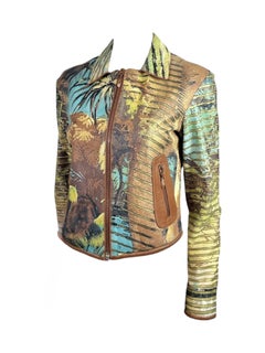 Roberto Cavalli, Frühjahr 2002: Lederjacke mit Löwenprint