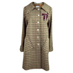 Gucci Alessandro Michele Fall 2017 Plaid pattern coat