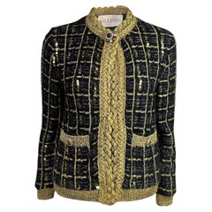 Valentino Alessandro Michele Resort 2025 Look 85 Black gold jacket
