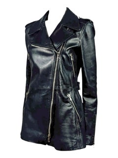 Dolce Gabbana 1999 Black lambskin biker jacket