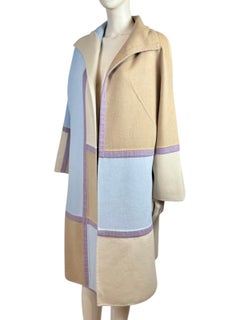 Valentino Boutique Fall 2000 Look 19 Colorblock wool coat