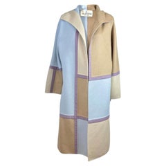 Valentino Boutique Fall 2000 Look 19 Colorblock wool coat