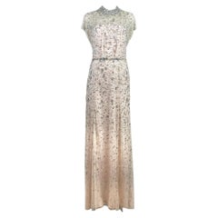Jenny Packham Resort 2025 Maxi nude embroidered dress