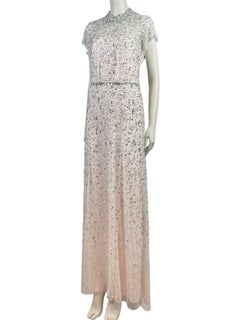 Jenny Packham Resort 2025 Maxi nude embroidered dress
