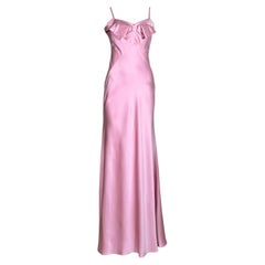 McQueen Sarah McGirr 2025 Maxi pink satin dress