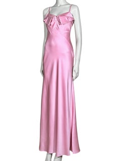 McQueen Sarah McGirr 2025 Maxi pink satin dress