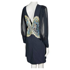 Valentino Alessandro Michele Resort 2026 Butterfly silk embroidered dress