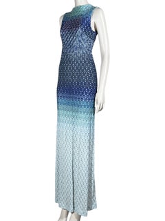 Missoni Resort 2013 Look 19: maxi abito in maglia sfumato con ricami
