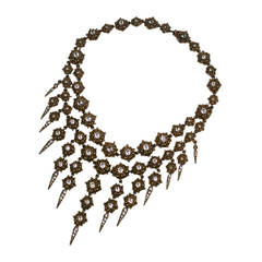 Ciner Victorian Inspired Gilt and Paste Bib 8