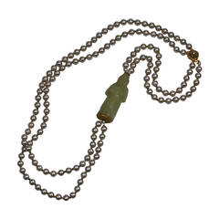 Miriam Haskell Pearls with Carved Figurine 8