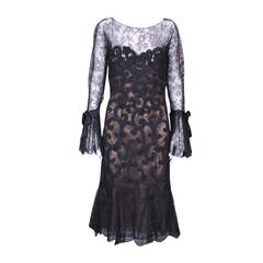 Oscar de la Renta Guipure Lace Cocktail Dress 12