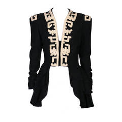 1940's Retro Knit Peplum Jacket 3