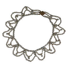 Miriam Haskell Pearl Festoon Necklace