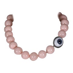 Pale Coral Bead Protection Necklace, MWLC