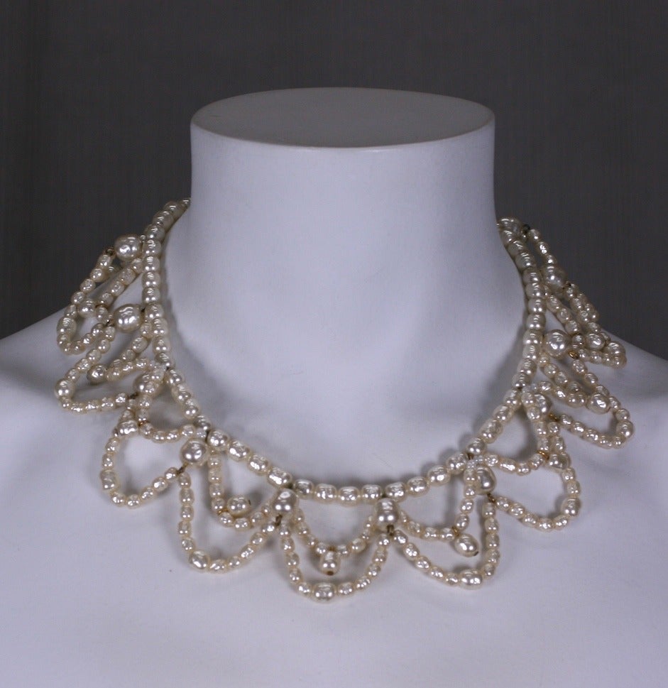 Women's Miriam Haskell Pearl Festoon Necklace