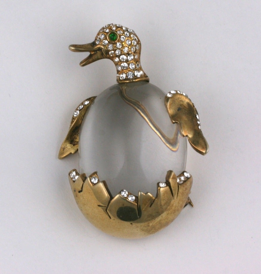 Trifari Chick in Egg Jelly Belly, Alfred Phillipe