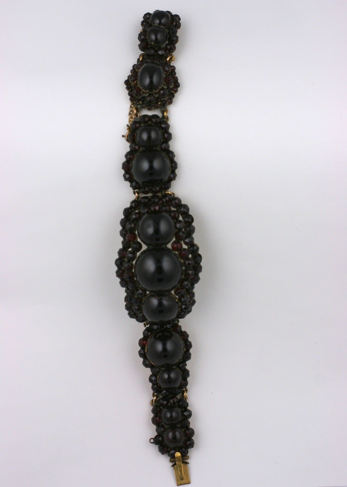 Women's Victorian Carbuncle Garnet Bracelet