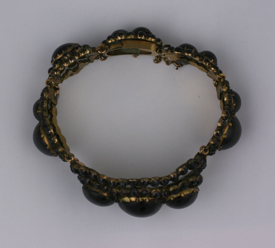 Victorian Carbuncle Garnet Bracelet 1