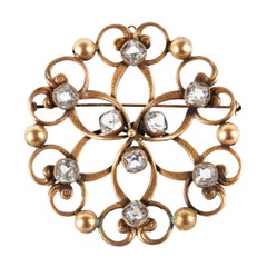 Used Joseff of Hollywood Celtic Crystal Brooch