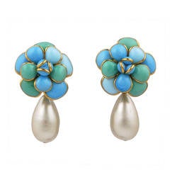Chanel Camellia Earrings