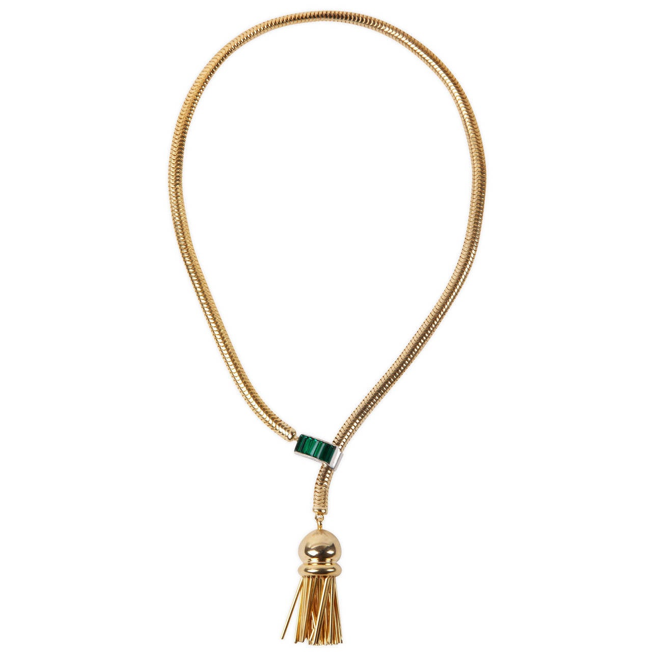 Kriesler Retro Tassel Necklace For Sale