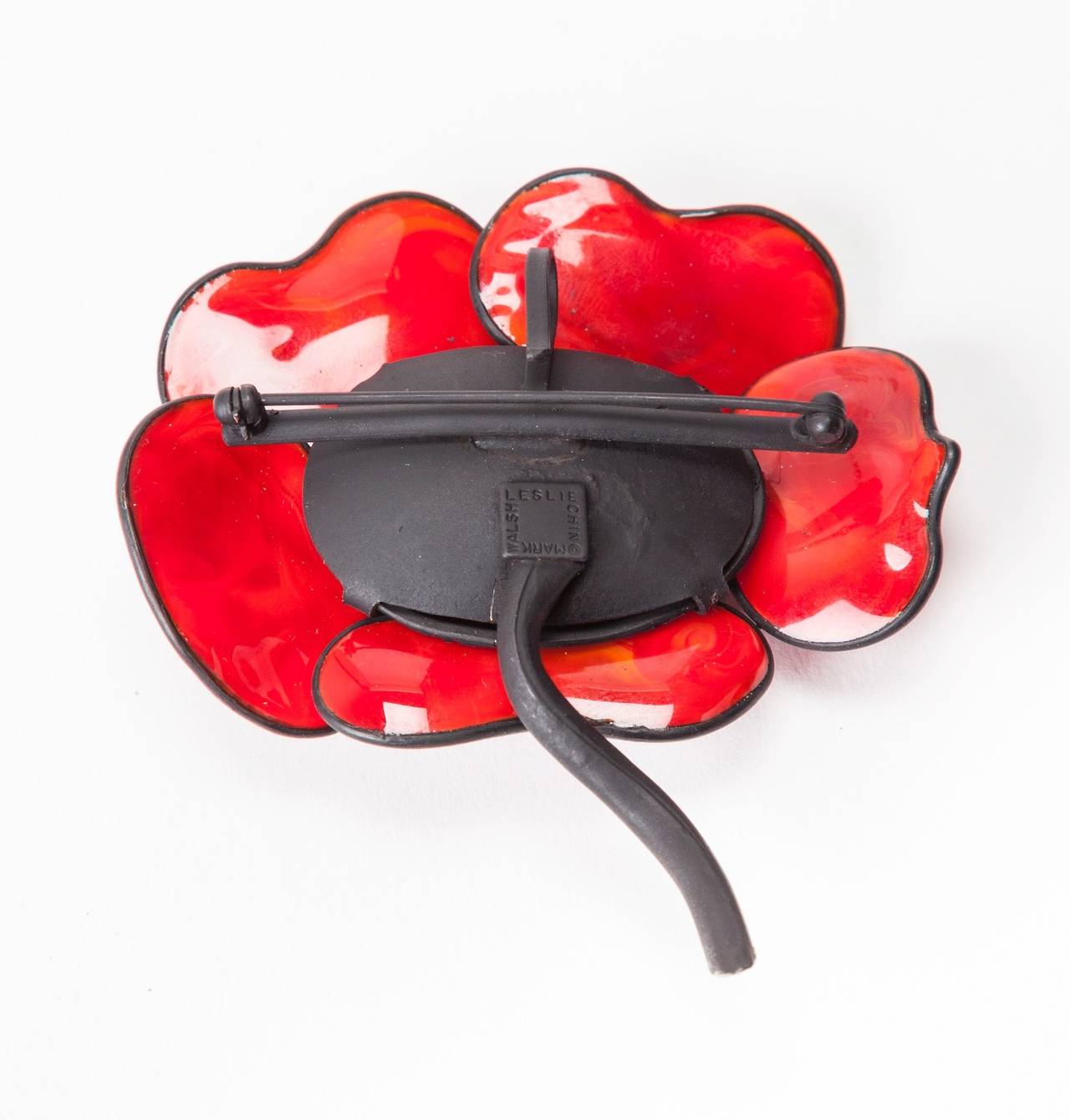 Surreal Poppy Brooch, MWLC In New Condition In New York, NY