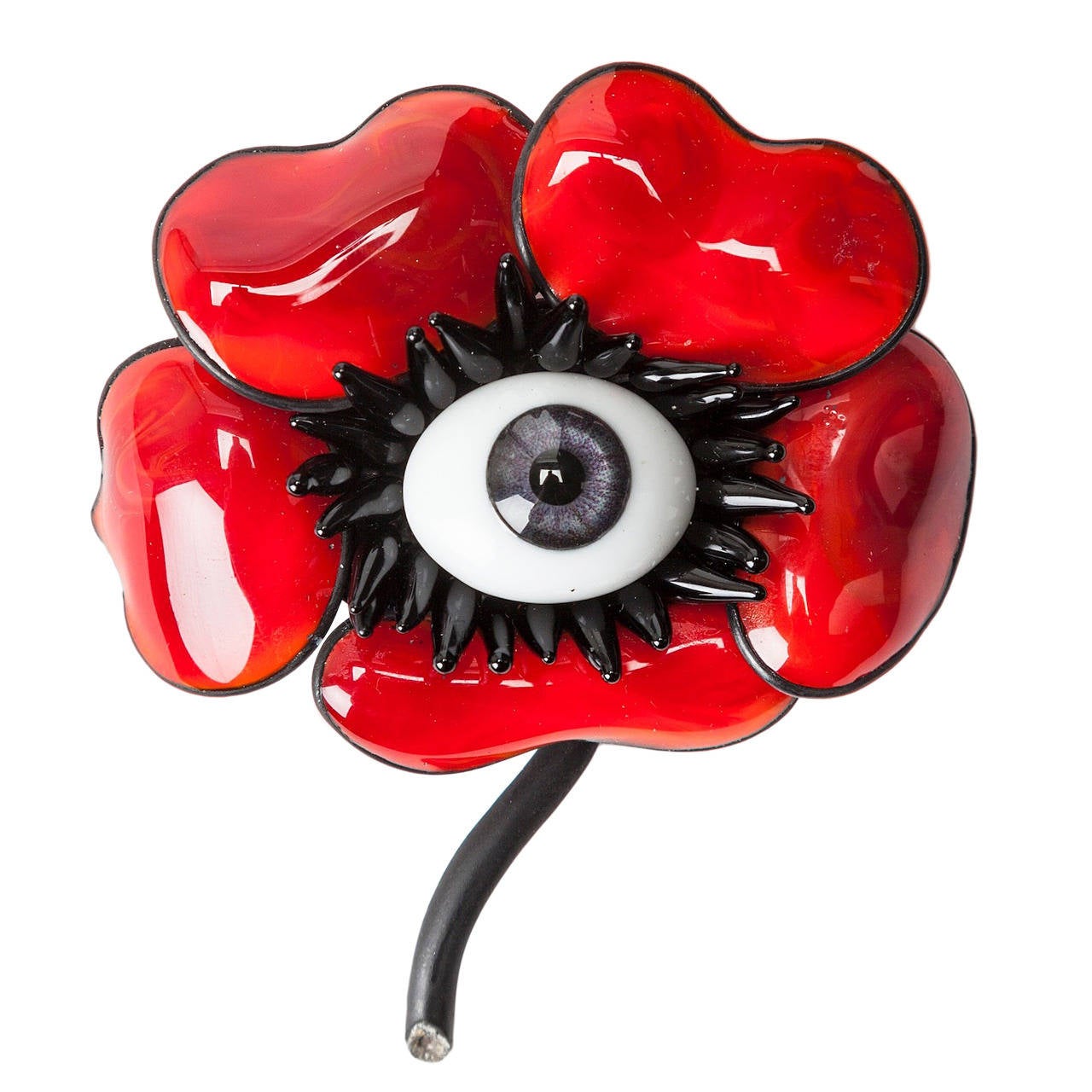 Surreal Poppy Brooch, MWLC