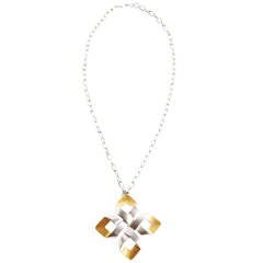 Trifari Modernist Pendant Necklace 12