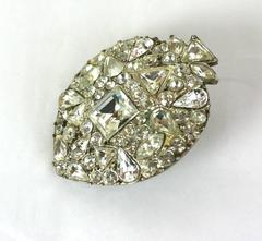 Boucles d'oreilles en cristal pavé Yves Saint Laurent