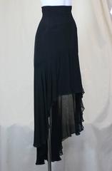 Karl Lagerfeld Dipping Hem Chiffon Skirt