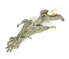 Trifari Calla Lilly Fur Clip Brooch