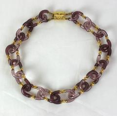 Chaîne à maillons en verre Archimede Seguso pour Chanel