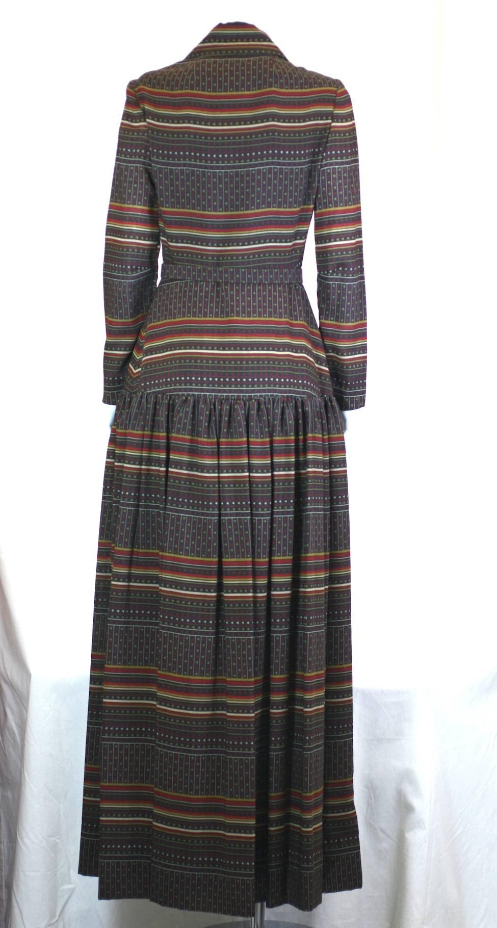 Women's Christian Dior Chic Wool Challis Gown, 70's Diorling UK