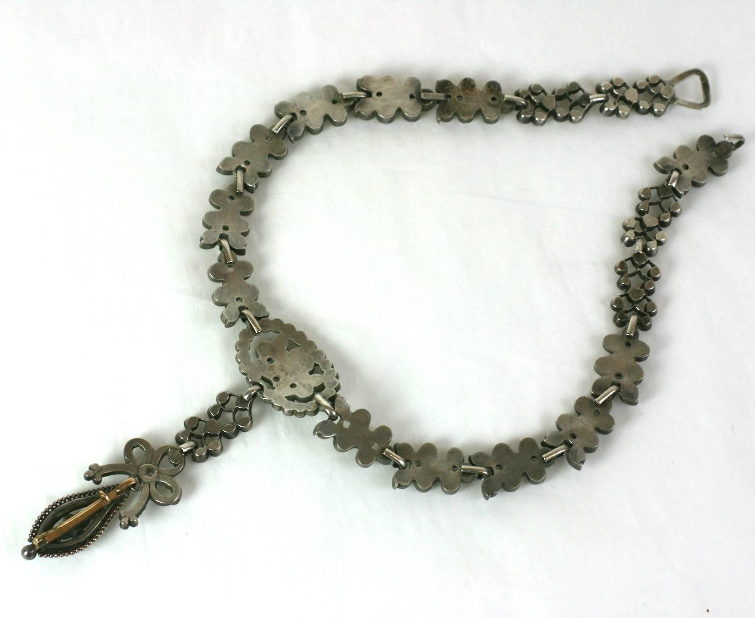 Rare collier géorgien en pâte française Unisexe en vente