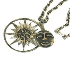 Rebajes Sun Moon Pendant Necklace