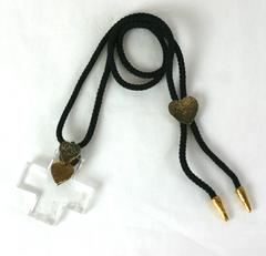 Yves Saint Laurent Rock Crystal "Love" Pendant