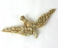 Art Deco Dove Clip Brooch