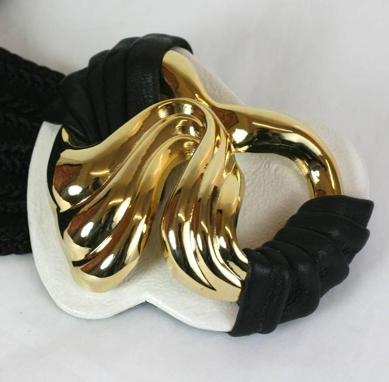Unusual Belt with Draped Leather Buckle at 1stDibs unusual belt