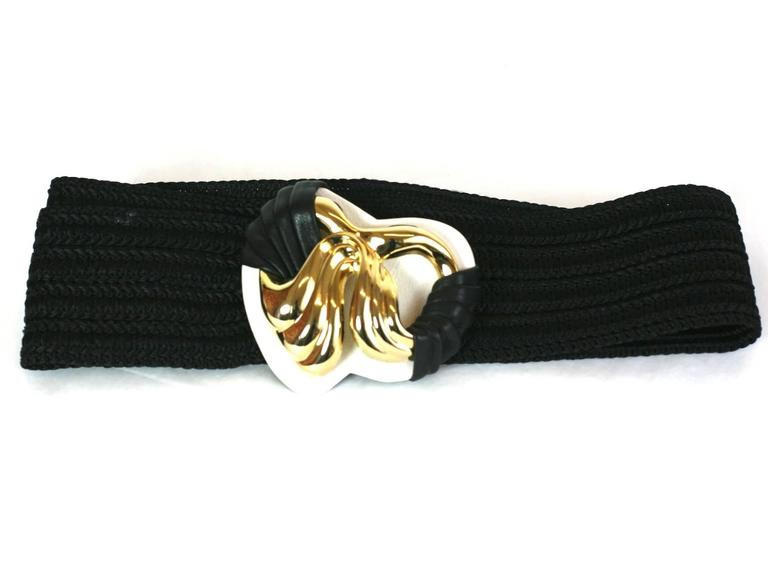 Unusual Belt with Draped Leather Buckle at 1stDibs unusual belt